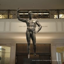 art deco riproduzioni bronze foundry metal craft male nude sculpture MUS95